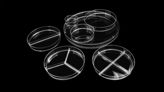 Одноразовая стерильная круглая прозрачная пластиковая чашка Петри для клеточной культуры PS 90X15mm